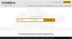 Desktop Screenshot of cambriasuitesrapidcity.com